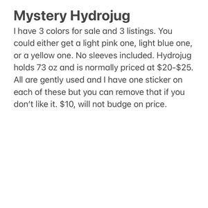 Mystery Hydrojug